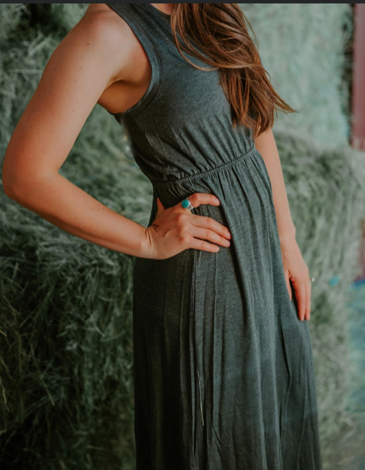 Charcoal Maxi Dress